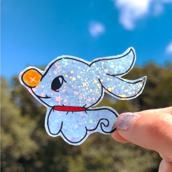 🪲🐛🪳💚 oogie boogie nightmare before Christmas holographic glitter sticker - Picture 9 of 9